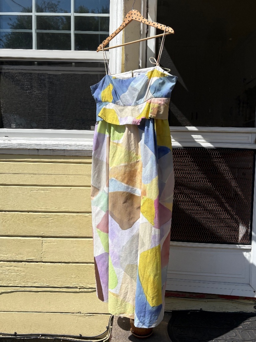 Women’s Multicolor Pastel Abstract Maxi Dress by ASOS Edition US14